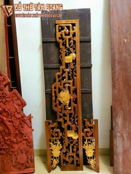 Mẫu cửa võng gỗ gụ đẹp